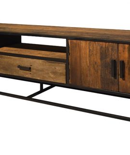 Livingfurn TV-meubel ‘Dakota’ Riverwood En Staal, 240cm