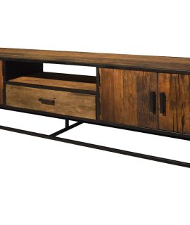 Livingfurn TV-meubel ‘Dakota’ Riverwood En Staal, 240cm