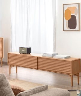 Kave Home TV-meubel ‘Lenon’ Eikenhout, 200cm